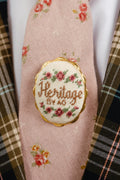 The Heritage Needlepoint Brooch — Made to Order | 4-Week Turnaround