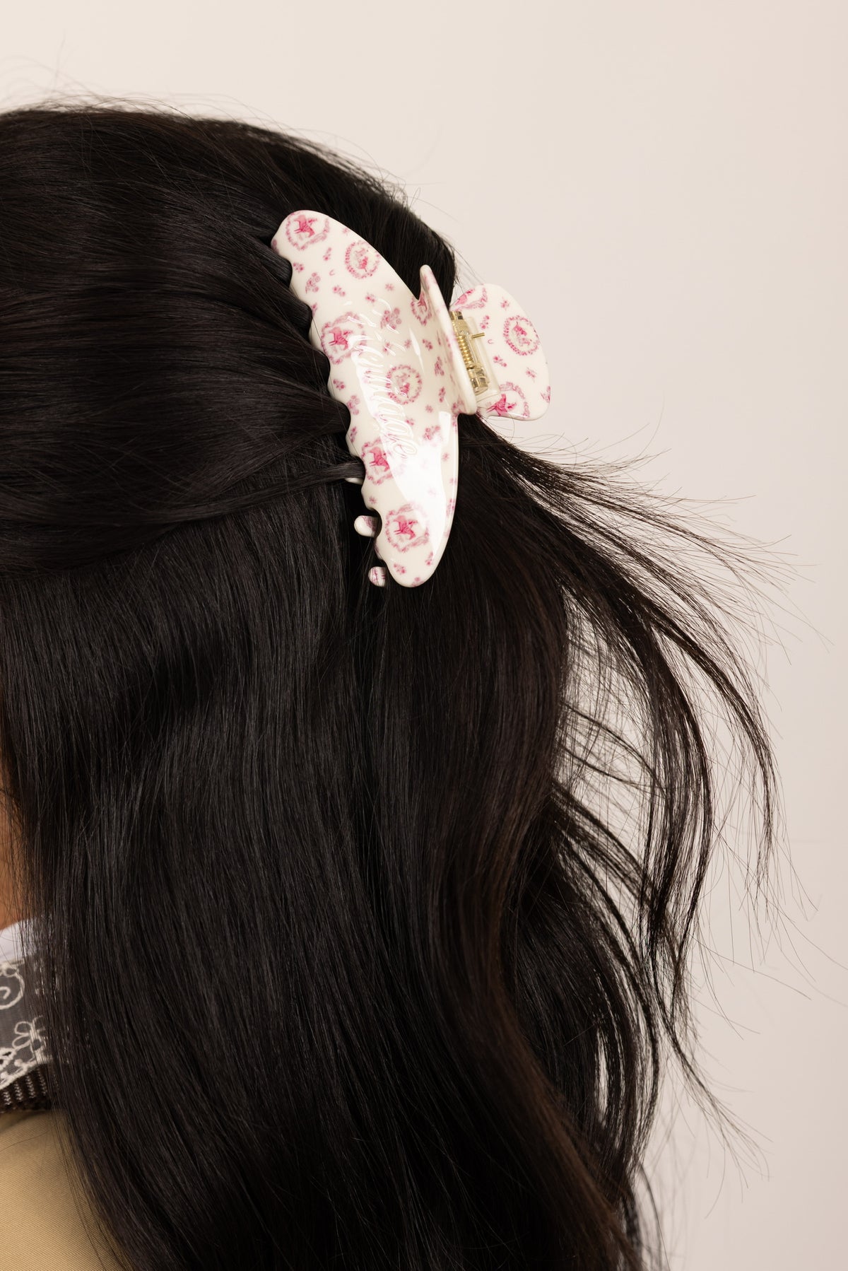 The Heritage Toile Hair Clip