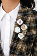 The China Plate Brooch (4 Pack)