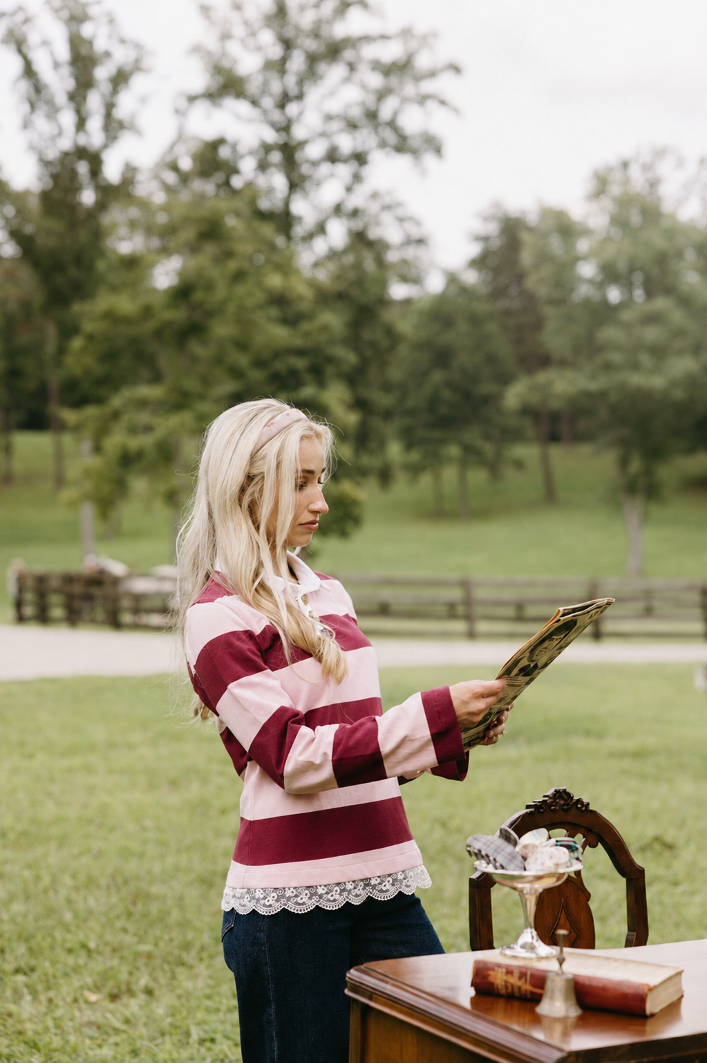 The Heirloom Rugby – Peony Stripes
