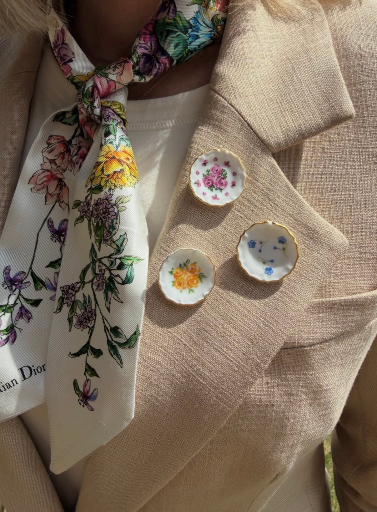 The China Plate Brooch